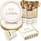 300-Piece Baby Shower Tableware Set – Disposable Party Supplies for 50 Guests